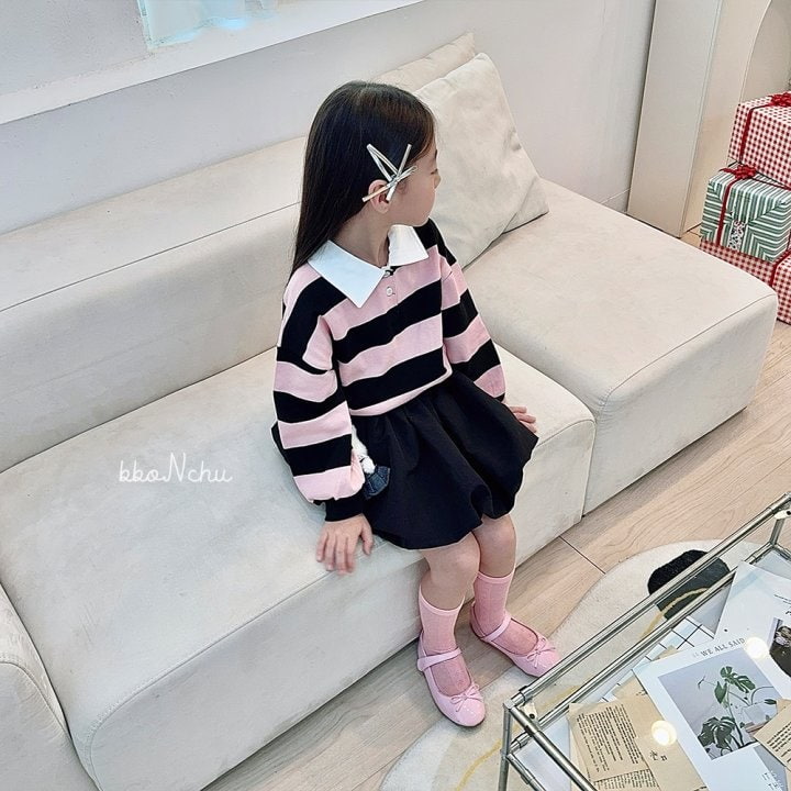 Bbonchu - Korean Children Fashion - #prettylittlegirls - Rugby Collar Tee - 7