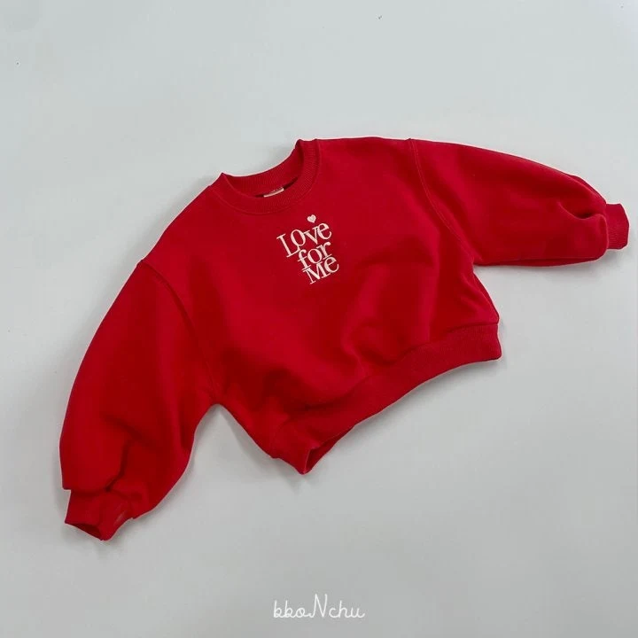 Bbonchu - Korean Children Fashion - #minifashionista - Love For Me Sweatshirts - 4