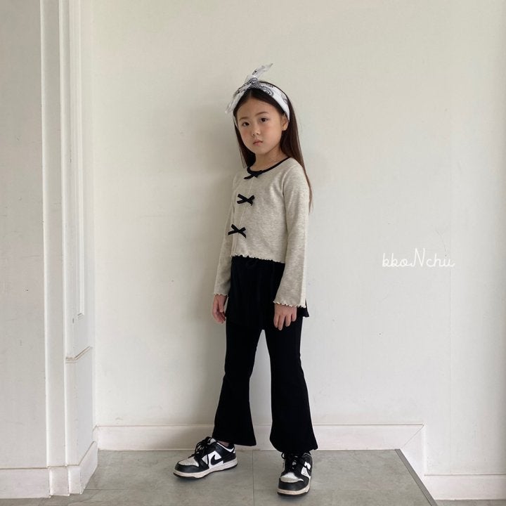 Bbonchu - Korean Children Fashion - #todddlerfashion - Wrap Bootscut Pants - 6