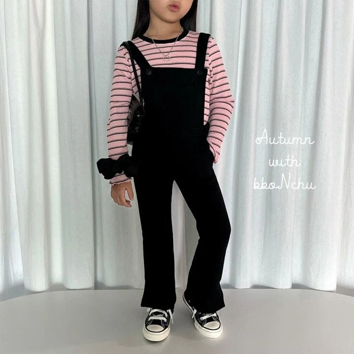 Bbonchu - Korean Children Fashion - #todddlerfashion - Rib Crop Tee - 3