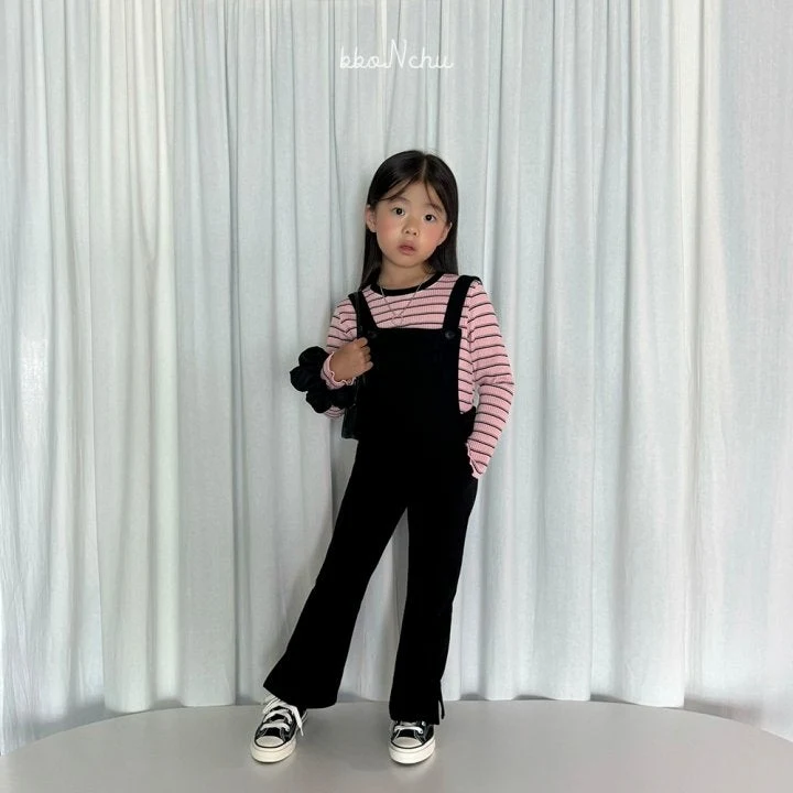 Bbonchu - Korean Children Fashion - #todddlerfashion - Rib Crop Tee - 4