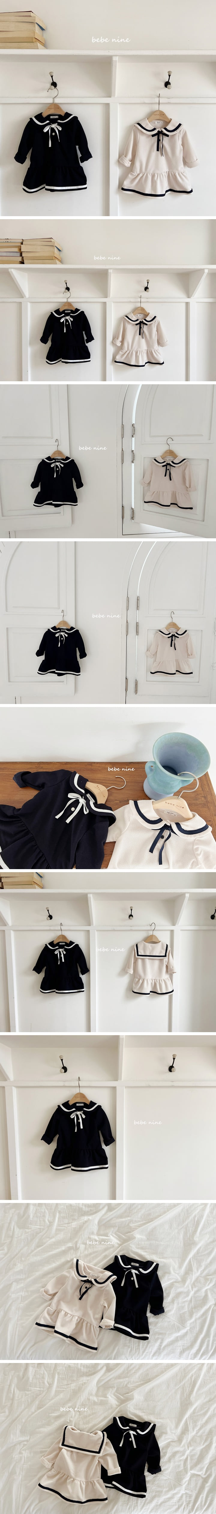 Bebe Nine - Korean Baby Fashion - #babyoutfit - Sailor One-piece