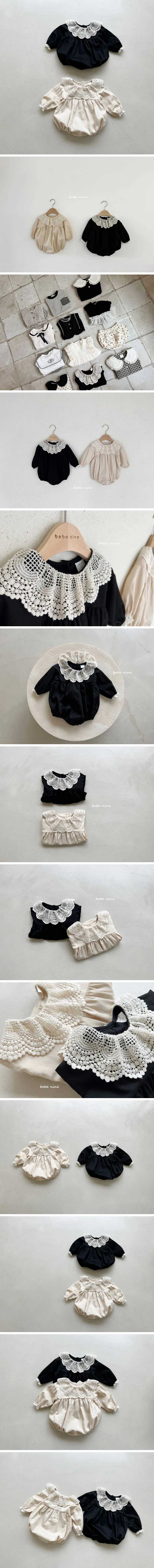 Bebe Nine - Korean Baby Fashion - #babywear - Anne Lace Bodysuit