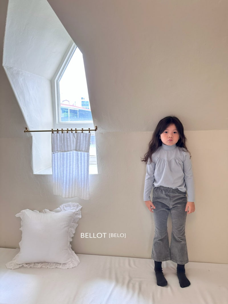 Bellot - Korean Children Fashion - #childrensboutique - Lulu Shirring Turtleneck Tee - 6