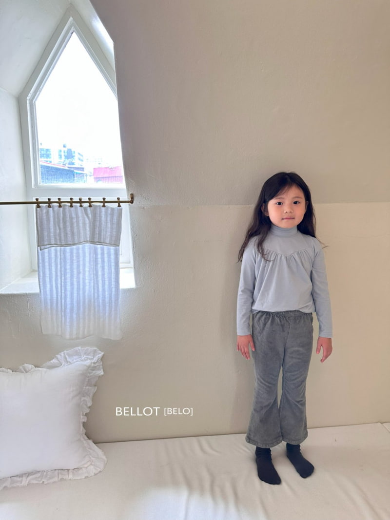 Bellot - Korean Children Fashion - #designkidswear - Lulu Shirring Turtleneck Tee - 7