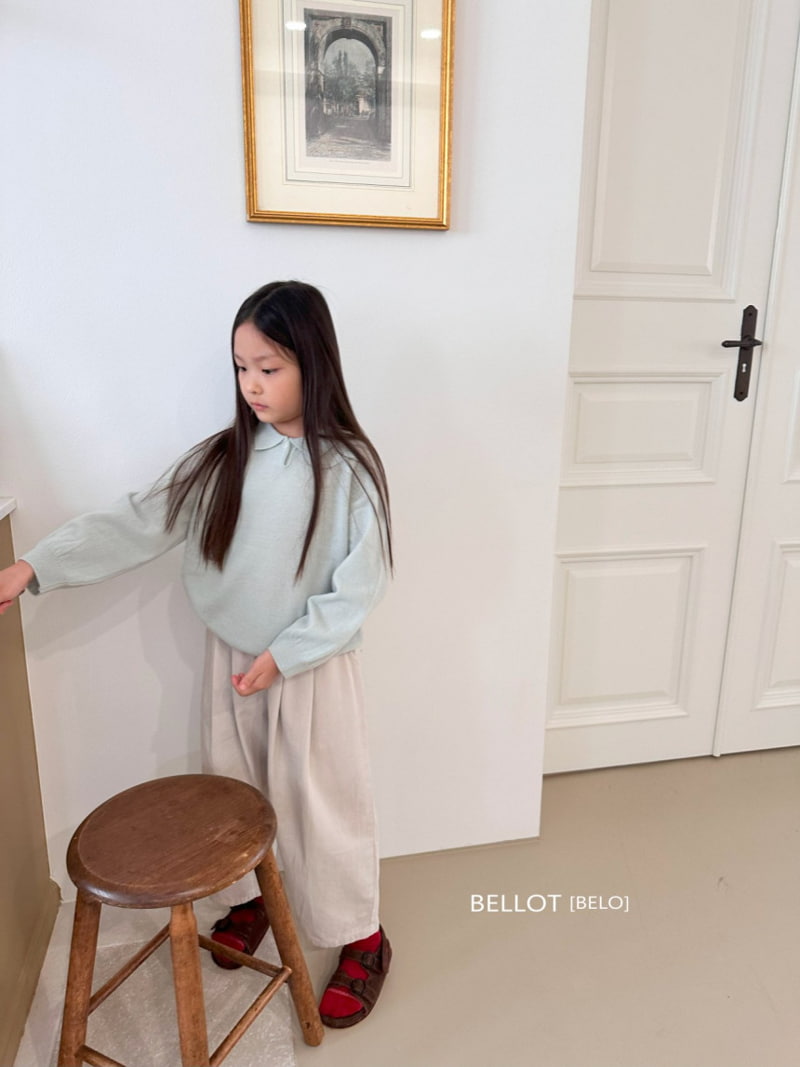 Bellot - Korean Children Fashion - #discoveringself - Wool Collar Knit Pullover - 10