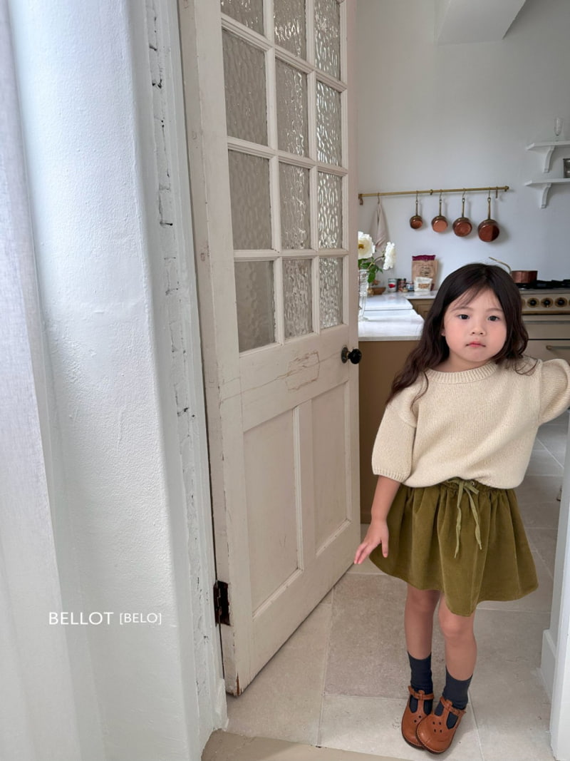 Bellot - Korean Children Fashion - #kidsshorts - Apple Short Knit Pullover - 3