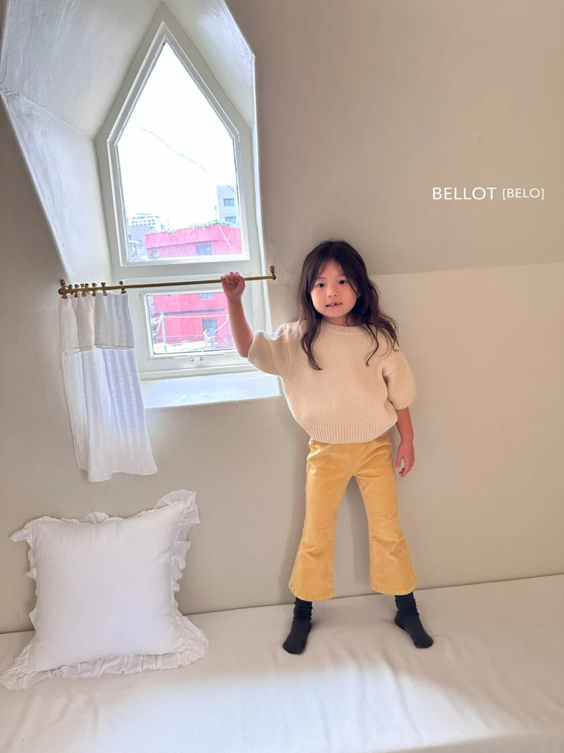 Bellot - Korean Children Fashion - #kidsstore - Velvet Pigment Pants - 2