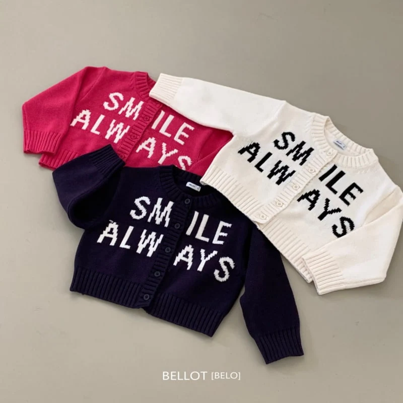 Bellot - Korean Children Fashion - #littlefashionista - Lettering Cardigan