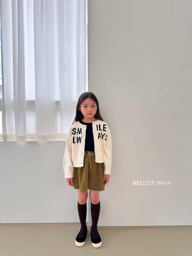 Bellot - Korean Children Fashion - #minifashionista - Lettering Cardigan - 3