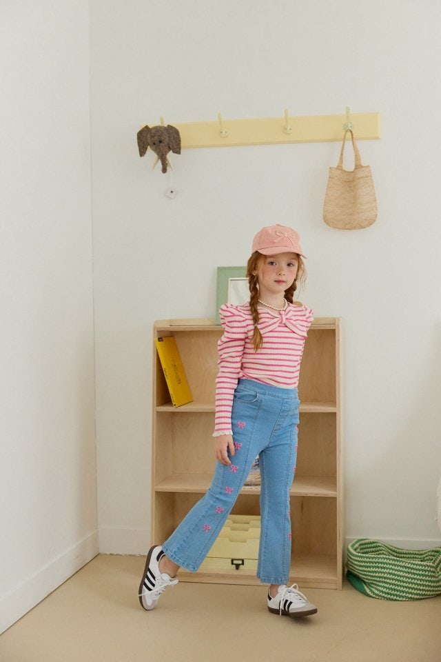 Berry Berry - Korean Children Fashion - #childofig - Bubble Gum Bootscut Pants - 9