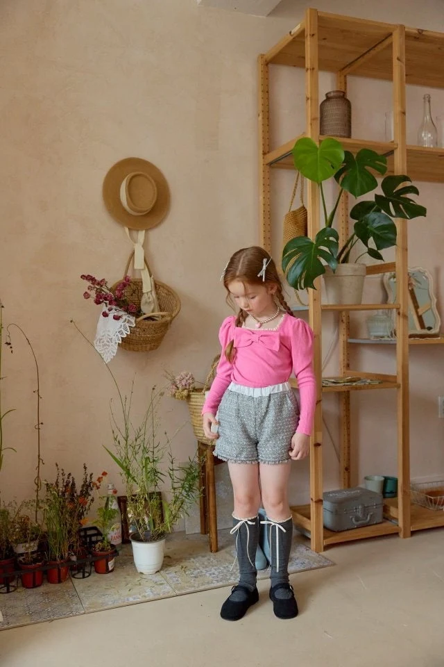 Berry Berry - Korean Children Fashion - #minifashionista - Tweed Short Pants - 3