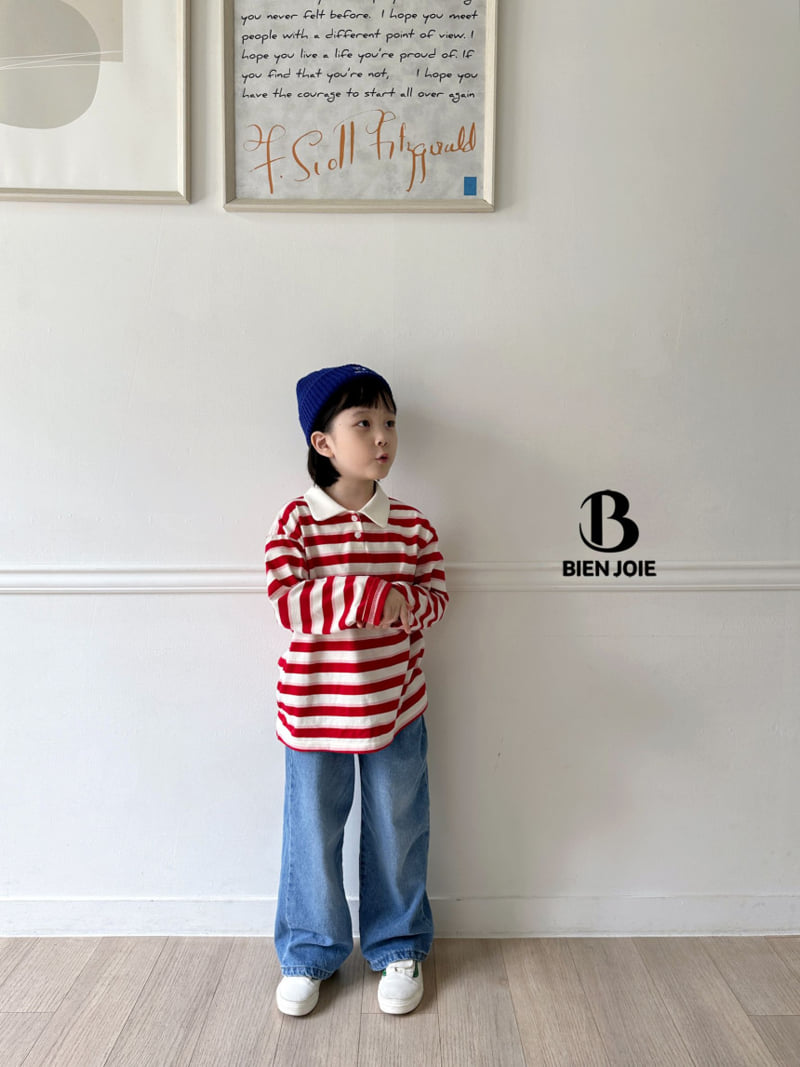 Bien Joie - Korean Children Fashion - #discoveringself - Shake Collar Tee - 7