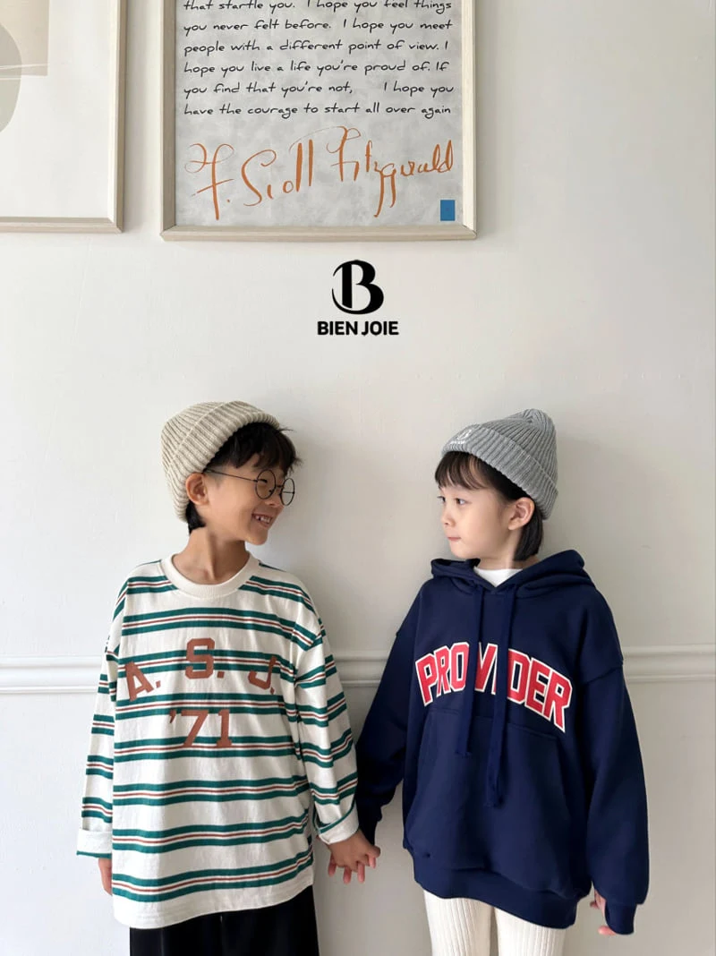 Bien Joie - Korean Children Fashion - #magicofchildhood - Maron Stripe Tee - 9