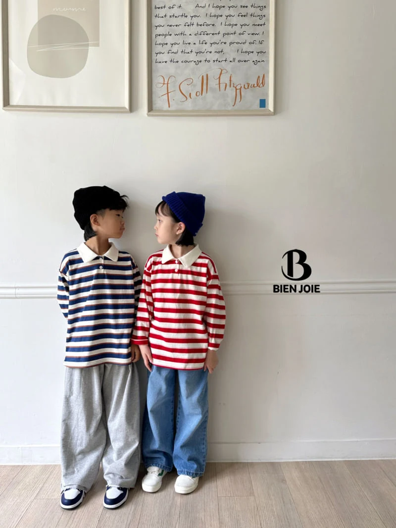 Bien Joie - Korean Children Fashion - #stylishchildhood - Shake Collar Tee - 3