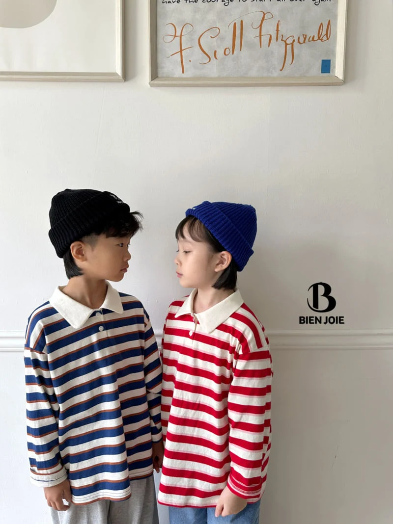 Bien Joie - Korean Children Fashion - #toddlerclothing - Shake Collar Tee - 2