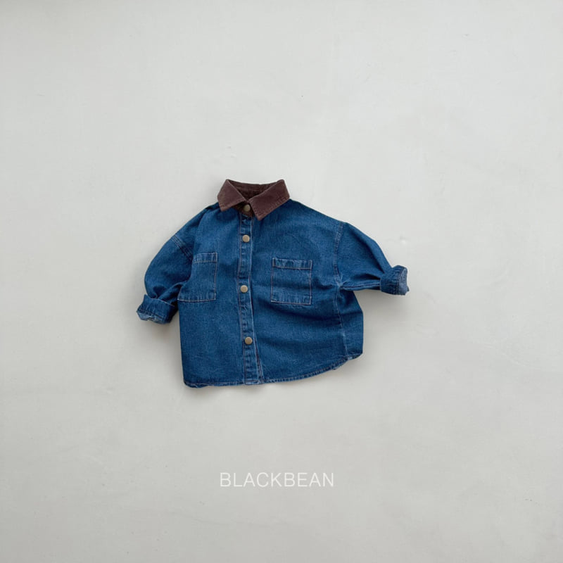 Black Bean - Korean Children Fashion - #designkidswear - Amber Denim Shirt