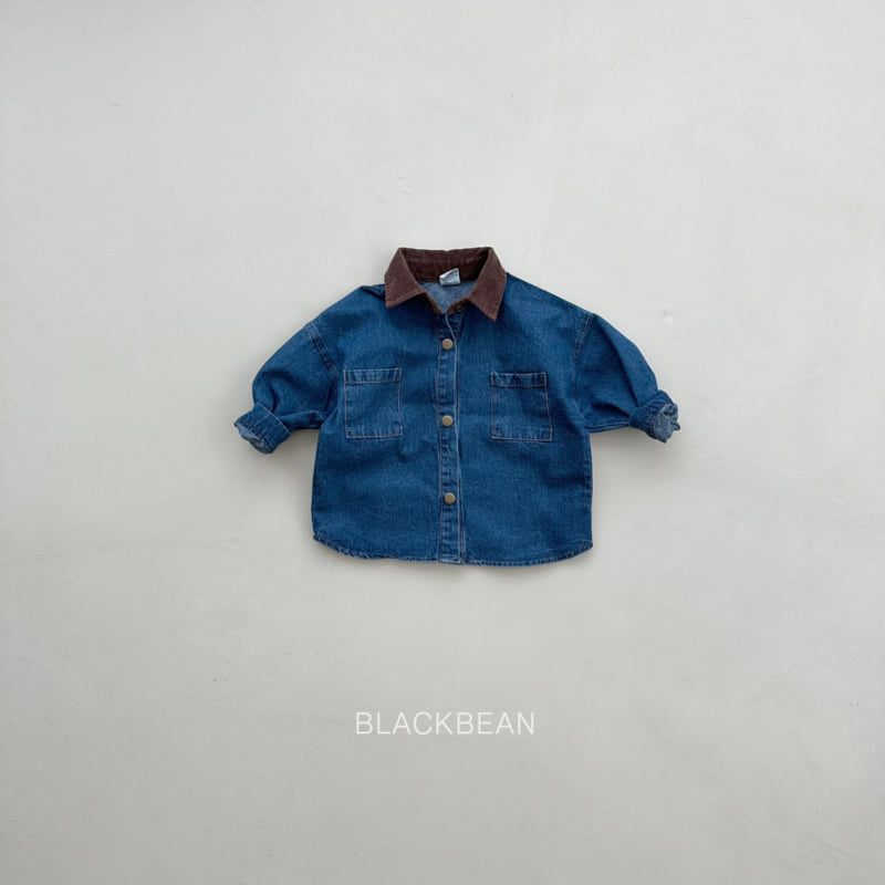 Black Bean - Korean Children Fashion - #discoveringself - Amber Denim Shirt - 2