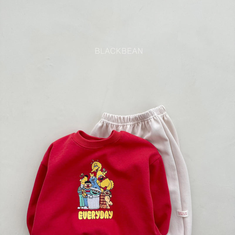 Black Bean - Korean Children Fashion - #discoveringself - Friend Sweatshirts - 11