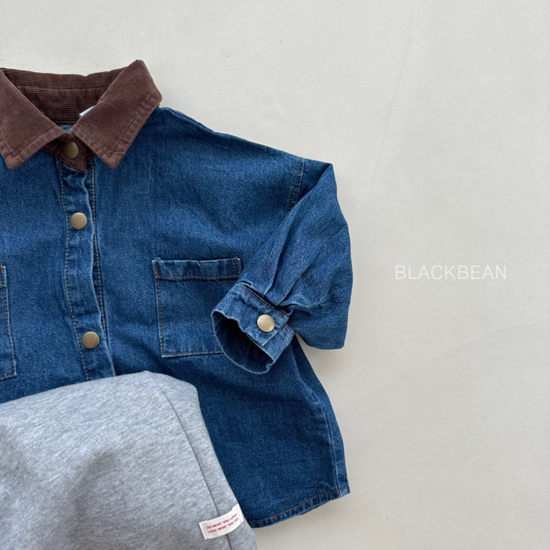 Black Bean - Korean Children Fashion - #kidsstore - Amber Denim Shirt - 5