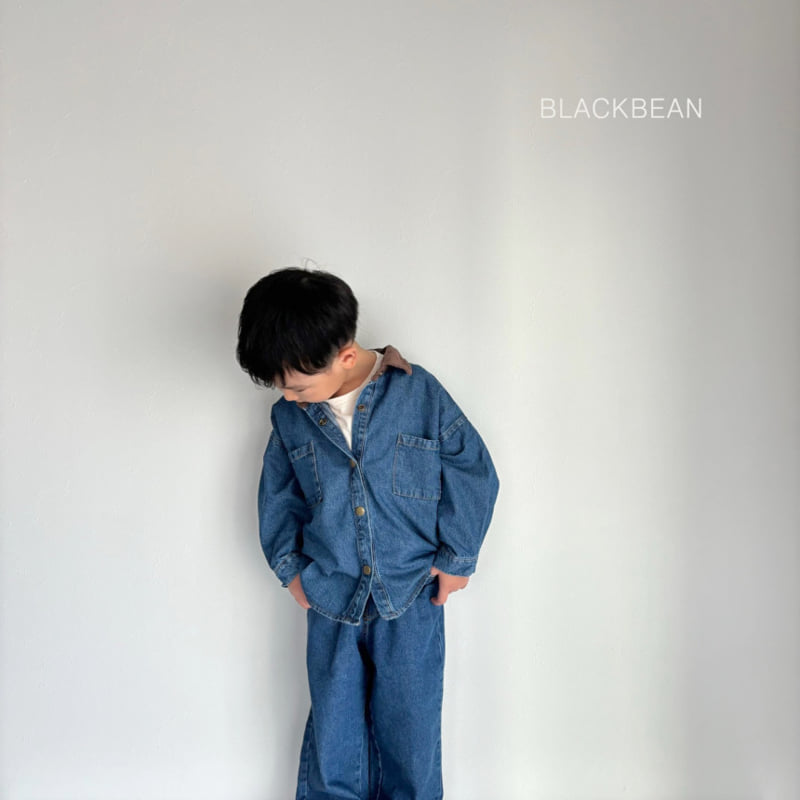 Black Bean - Korean Children Fashion - #littlefashionista - Amber Denim Shirt - 8