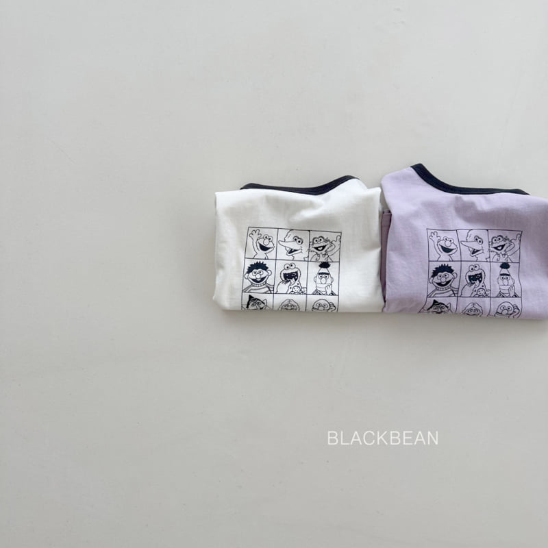 Black Bean - Korean Children Fashion - #littlefashionista - Cartoon Tee - 2