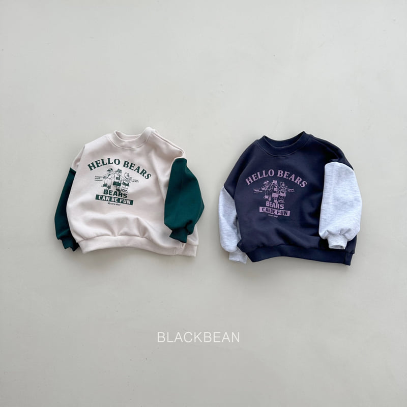 Black Bean - Korean Children Fashion - #minifashionista - Hello Sweatshirts - 11