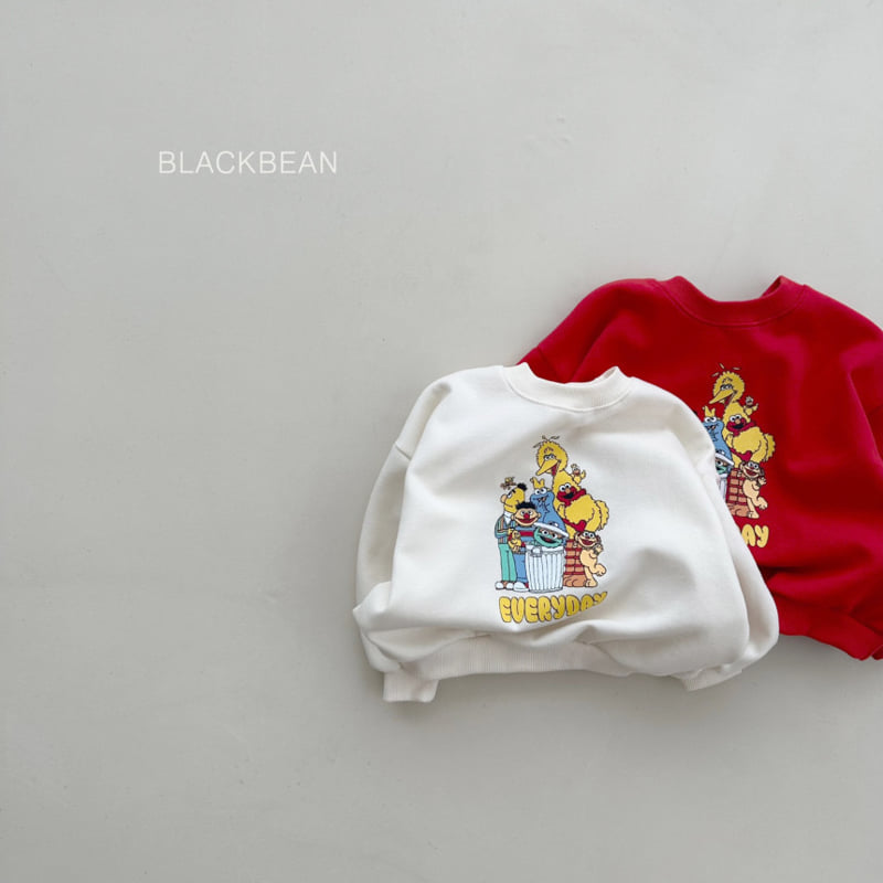 Black Bean - Korean Children Fashion - #minifashionista - Friend Sweatshirts - 3