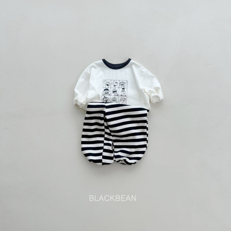 Black Bean - Korean Children Fashion - #prettylittlegirls - Cartoon Tee - 5