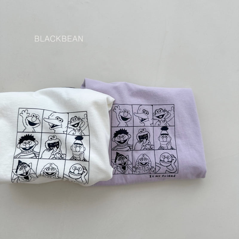 Black Bean - Korean Children Fashion - #stylishchildhood - Cartoon Tee - 8