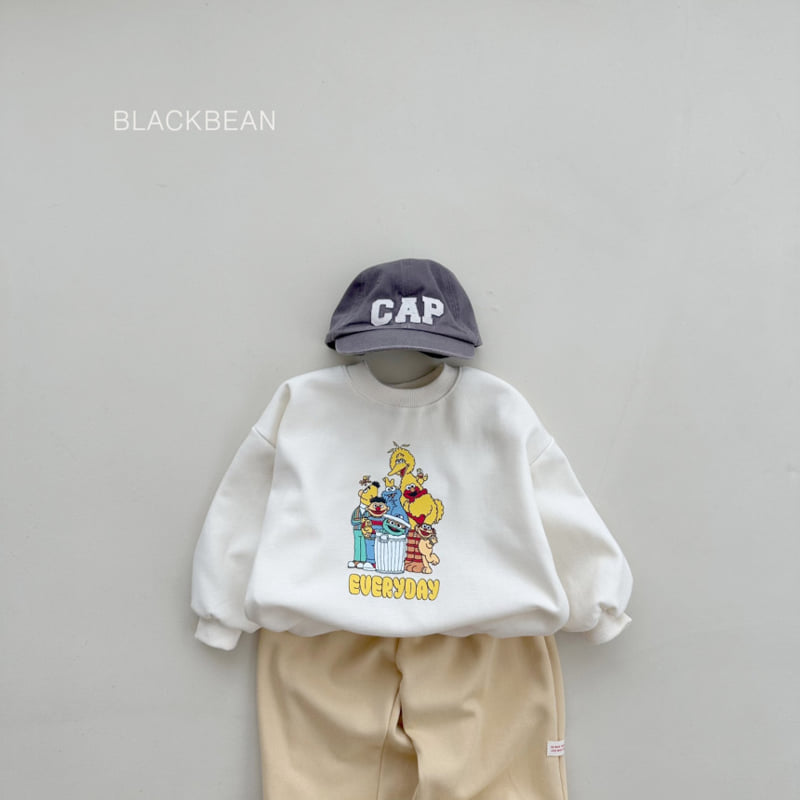 Black Bean - Korean Children Fashion - #stylishchildhood - Friend Sweatshirts - 7