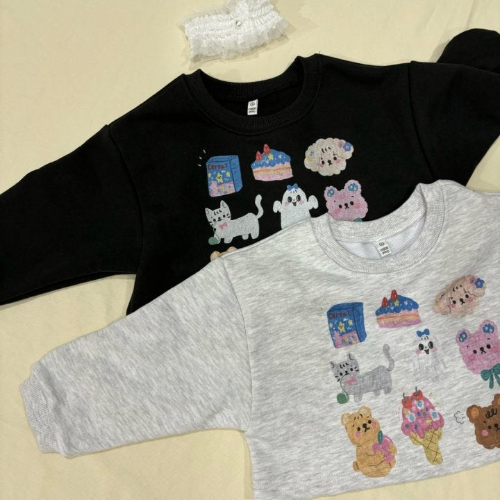 Bobo j - Korean Children Fashion - #Kfashion4kids - Sticker Sweatshirts - 11