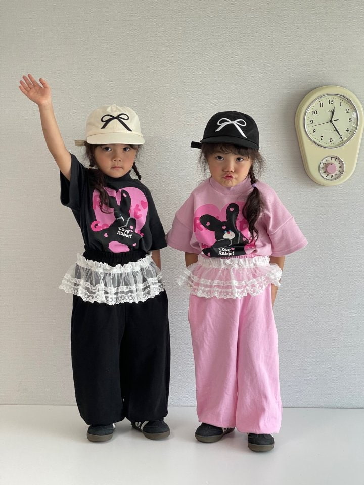 Bobo j - Korean Children Fashion - #childofig - Lace Jogger Pants