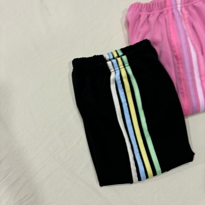 Bobo j - Korean Children Fashion - #childofig - Color Stripes Pants