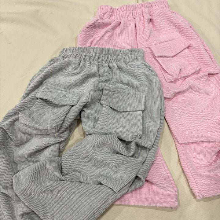 Bobo j - Korean Children Fashion - #childofig - Pigment Corduroy Pants - 4