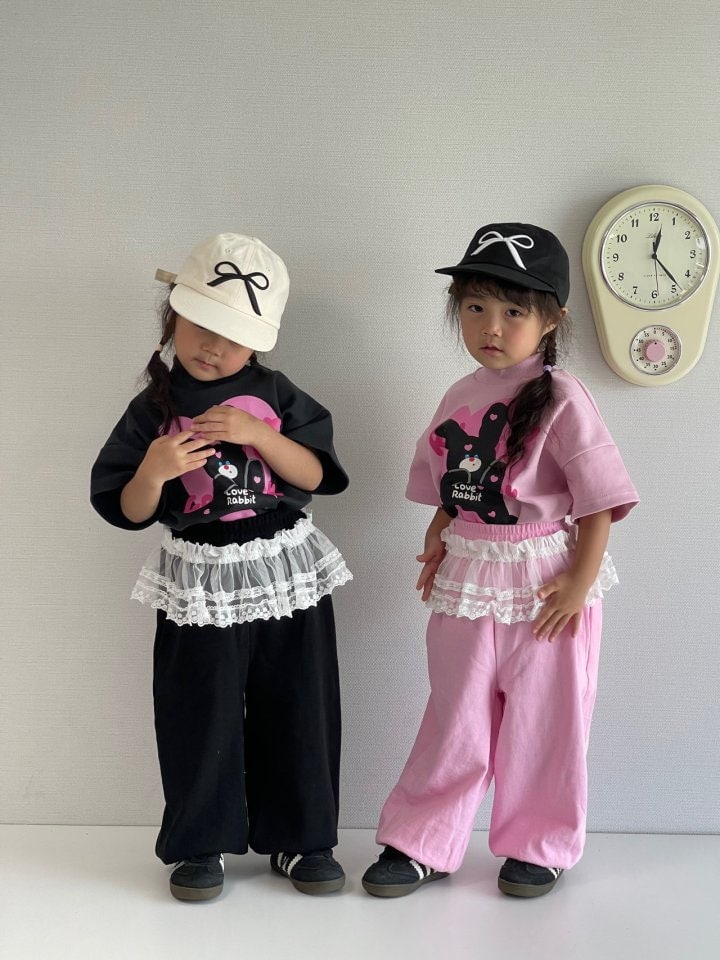 Bobo j - Korean Children Fashion - #childrensboutique - Lace Jogger Pants - 4