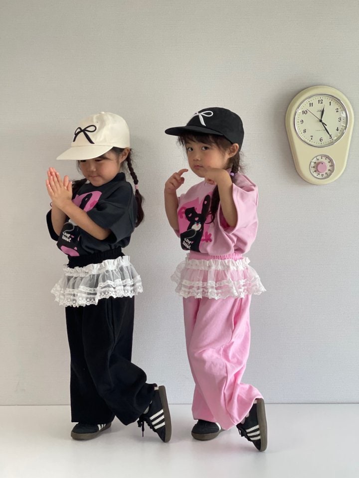 Bobo j - Korean Children Fashion - #discoveringself - Lace Jogger Pants - 5