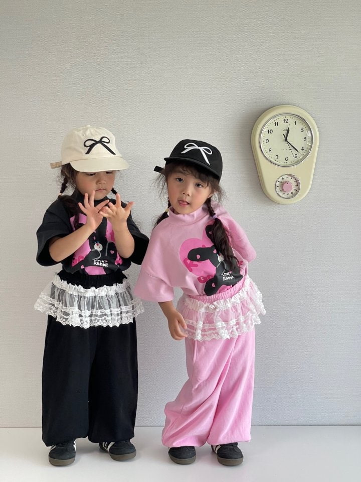 Bobo j - Korean Children Fashion - #littlefashionista - Lace Jogger Pants - 11