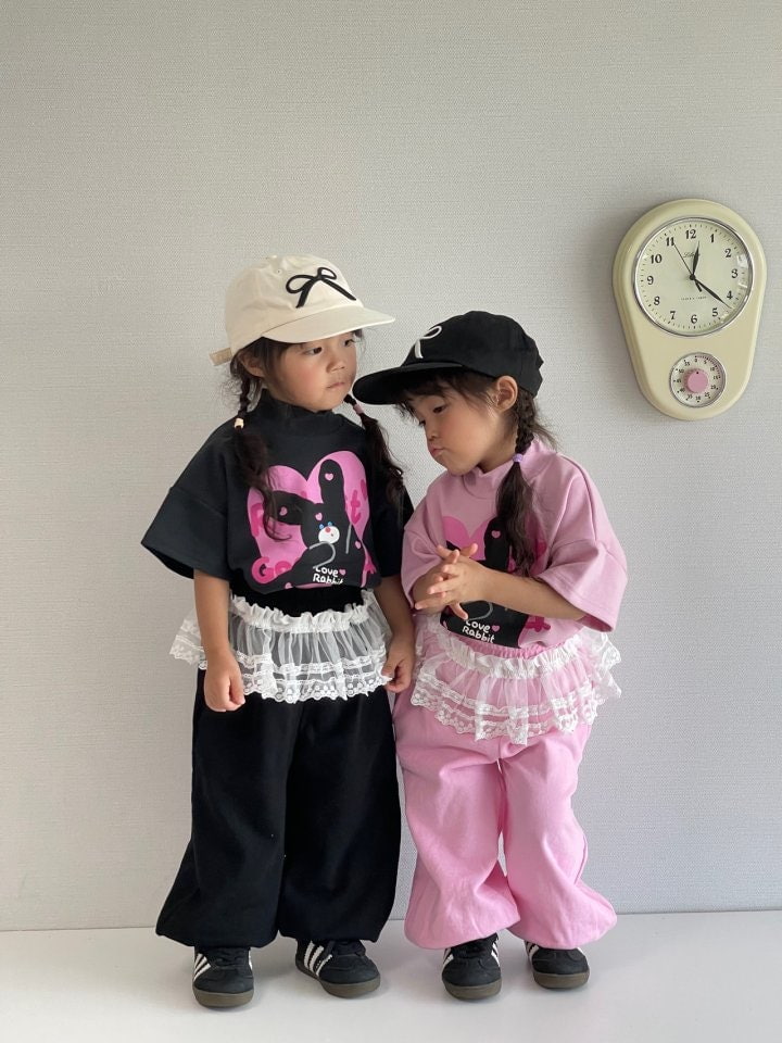 Bobo j - Korean Children Fashion - #magicofchildhood - Lace Jogger Pants - 12