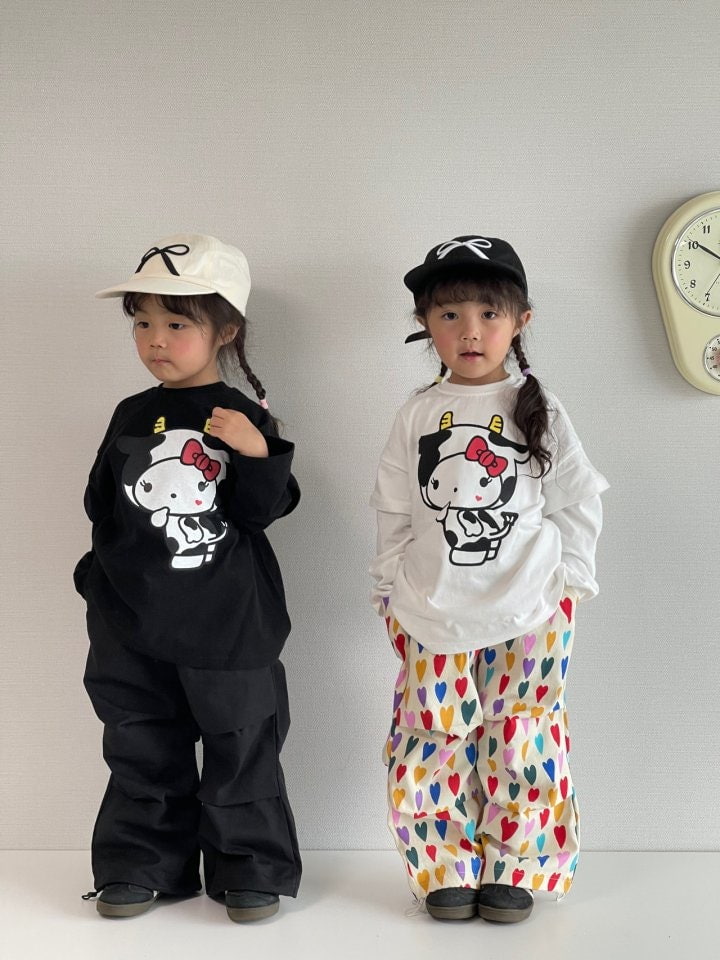 Bobo j - Korean Children Fashion - #prettylittlegirls - Cow Tee - 11