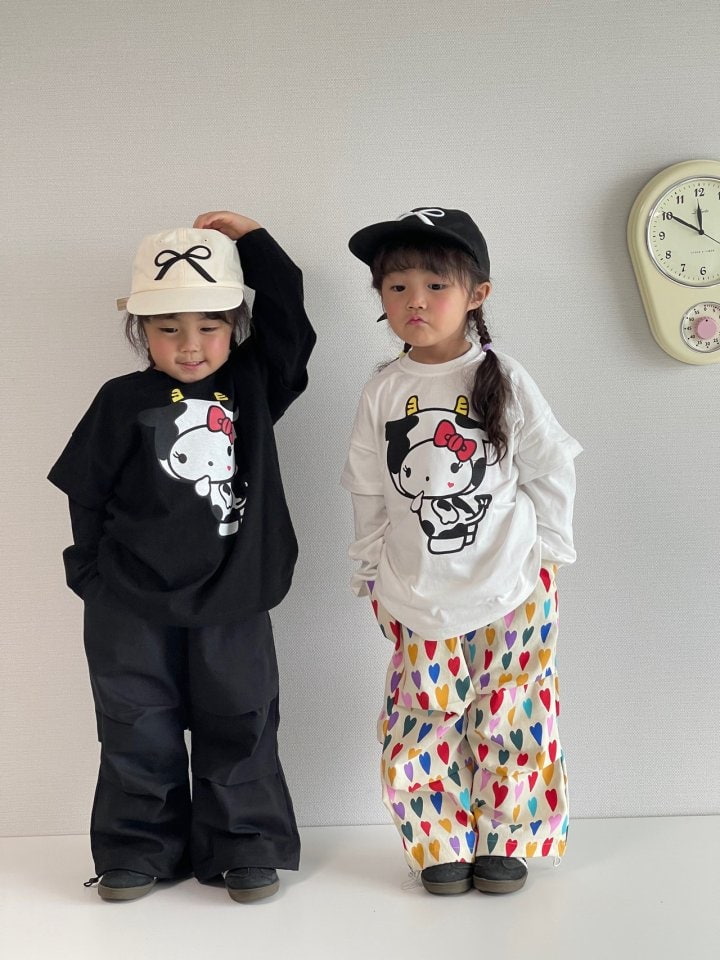 Bobo j - Korean Children Fashion - #todddlerfashion - Cow Tee - 12