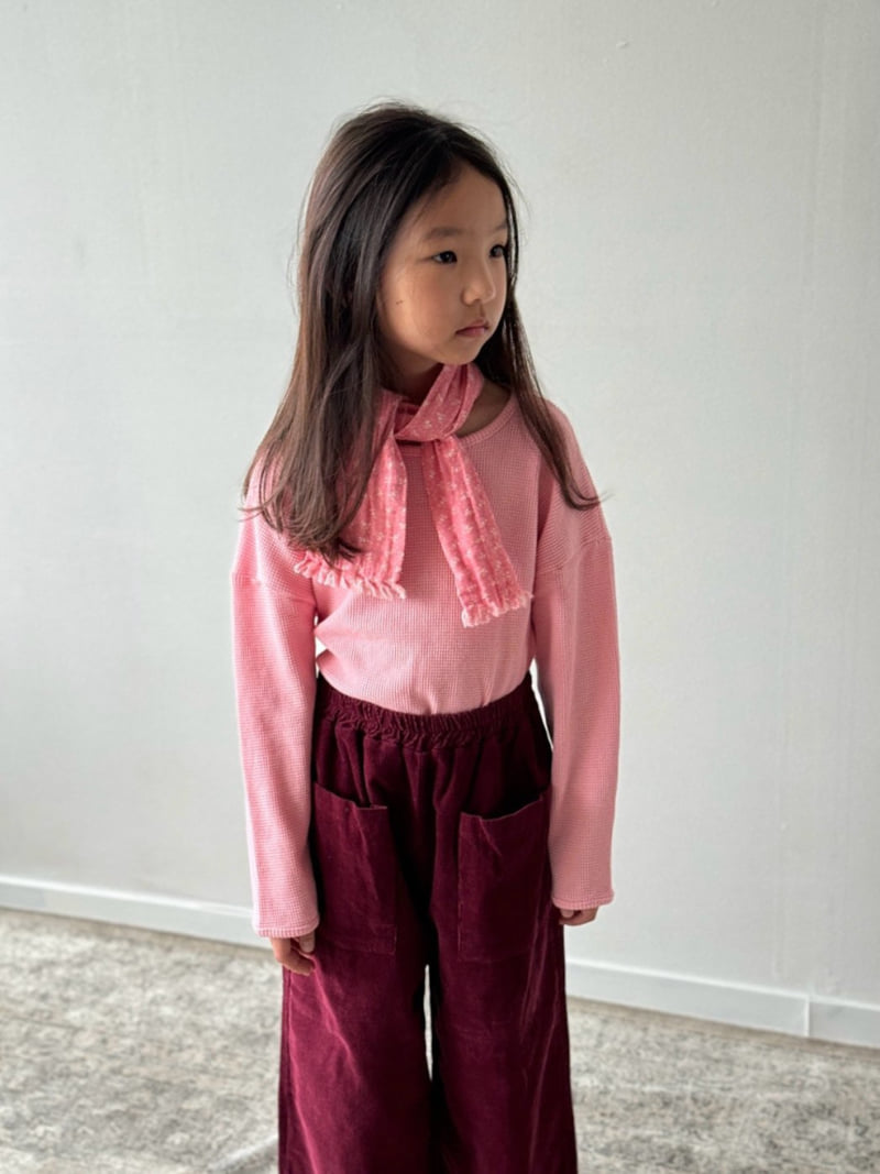 Bon Bon Butik - Korean Children Fashion - #prettylittlegirls - Fall Waffle Tee - 12