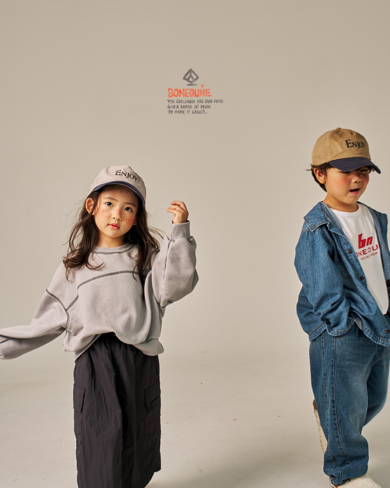 Boneoune - Korean Children Fashion - #Kfashion4kids - Idol Pigment Crop Sweatshirts - 11