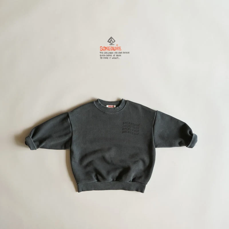 Boneoune - Korean Children Fashion - #Kfashion4kids - Wave Pigment Sweatshirts - 2