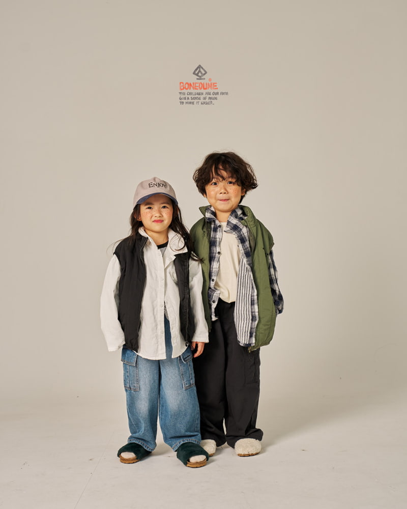 Boneoune - Korean Children Fashion - #childofig - Double Check Shirt - 11