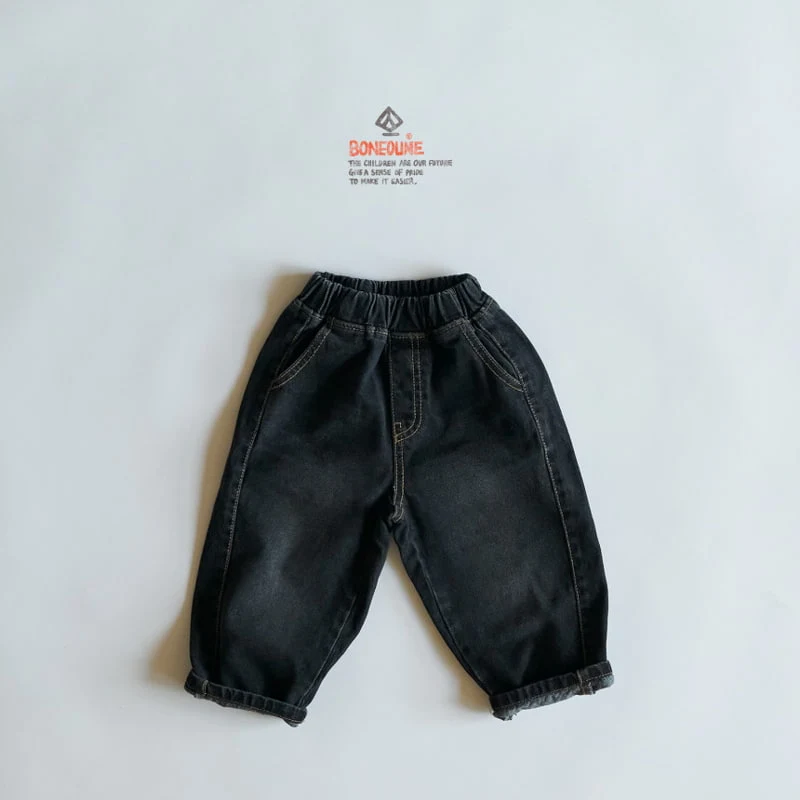 Boneoune - Korean Children Fashion - #prettylittlegirls - Chide Denim Pants - 4