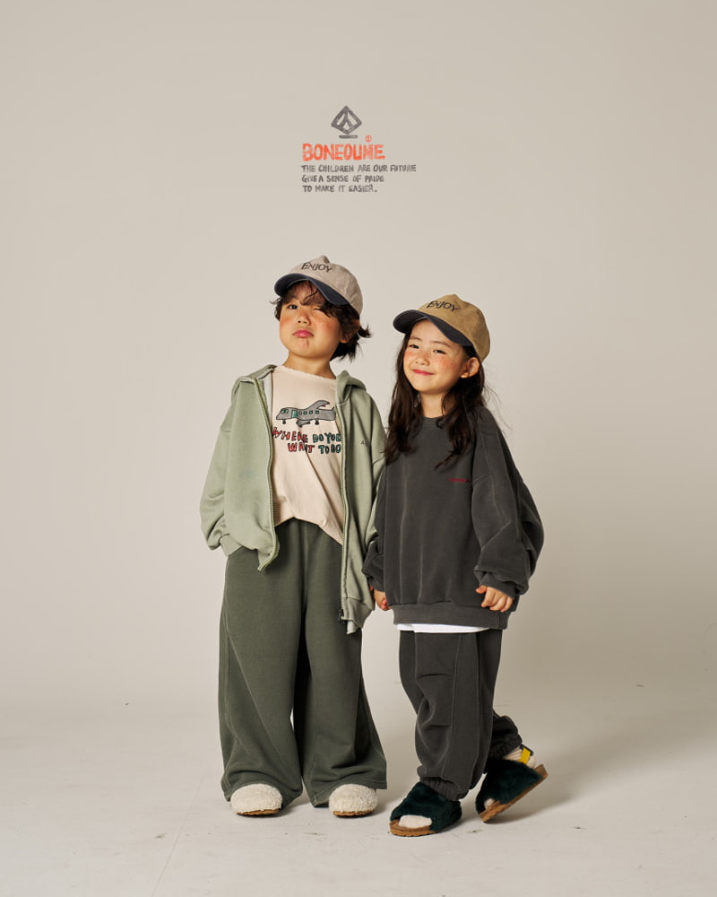 Boneoune - Korean Children Fashion - #childofig - One Two Plane Tee - 12