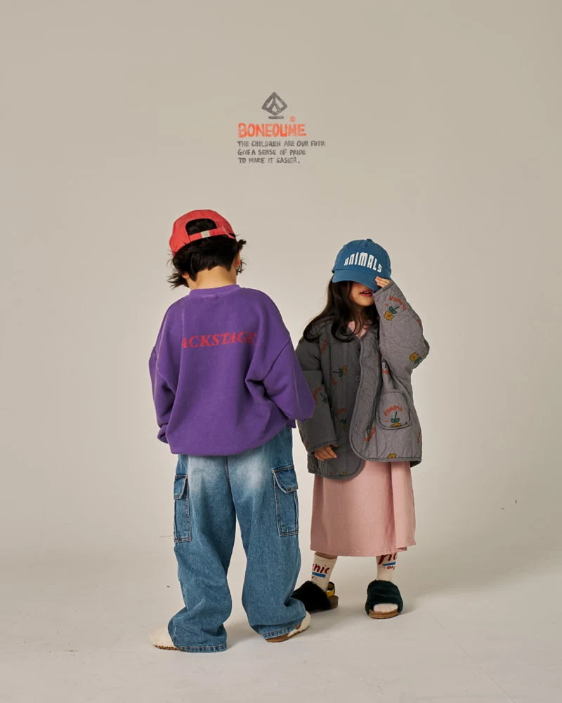 Boneoune - Korean Children Fashion - #childofig - Wave Pigment Sweatshirts - 7