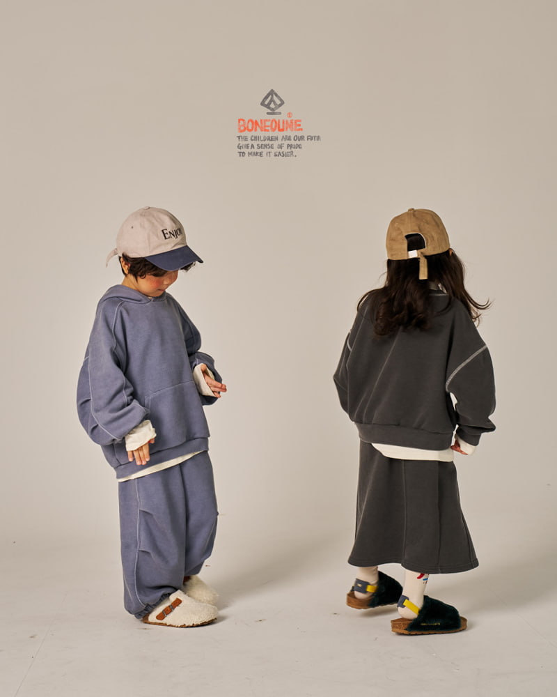 Boneoune - Korean Children Fashion - #childofig - Grungy Pigment Jogger Pants - 6