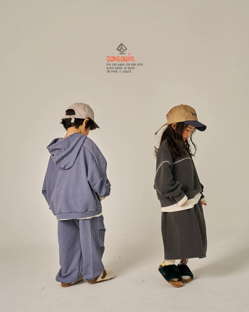 Boneoune - Korean Children Fashion - #childofig - Grungy Pigment Jogger Pants - 7